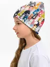 Детская шапка / цветные лошади