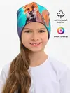 Детская шапка / Лиса с кофе