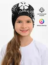 Детская шапка / Черный Клевер затертый фон