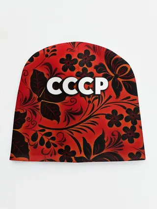 Детская шапка / СССР хохлома