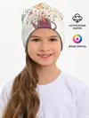 Детская шапка / Цветы в чайнике