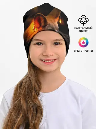 Детская шапка / Лисичка с фонариками