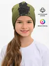 Детская шапка / много черных котов