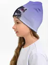 Детская шапка / енот акварелью потеки