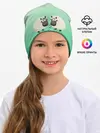 Детская шапка / две овечки пасутся на лугу