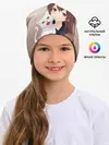 Детская шапка / Девочка и белый кот аниме