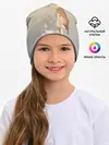 Детская шапка / девочка и мышка друзья