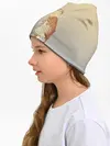 Детская шапка / девочка и мышка друзья