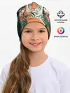 Детская шапка / Огненный Тигр в Цветах
