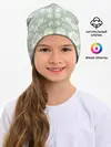 Детская шапка / цветочный узор
