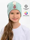 Детская шапка / Зайчик с подарком