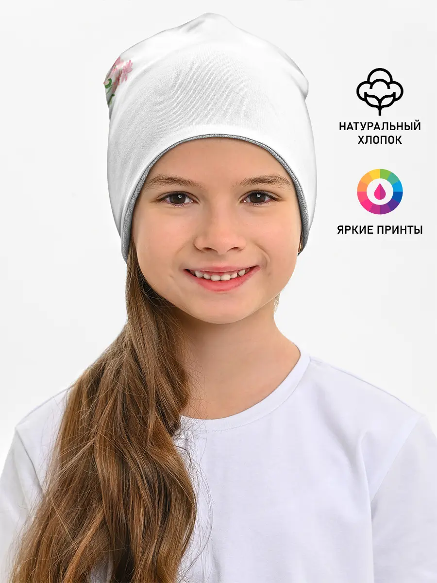 Детская шапка / Цветы