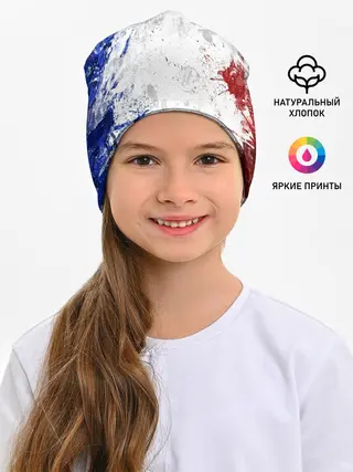 Детская шапка / BLUE WHITE & RED