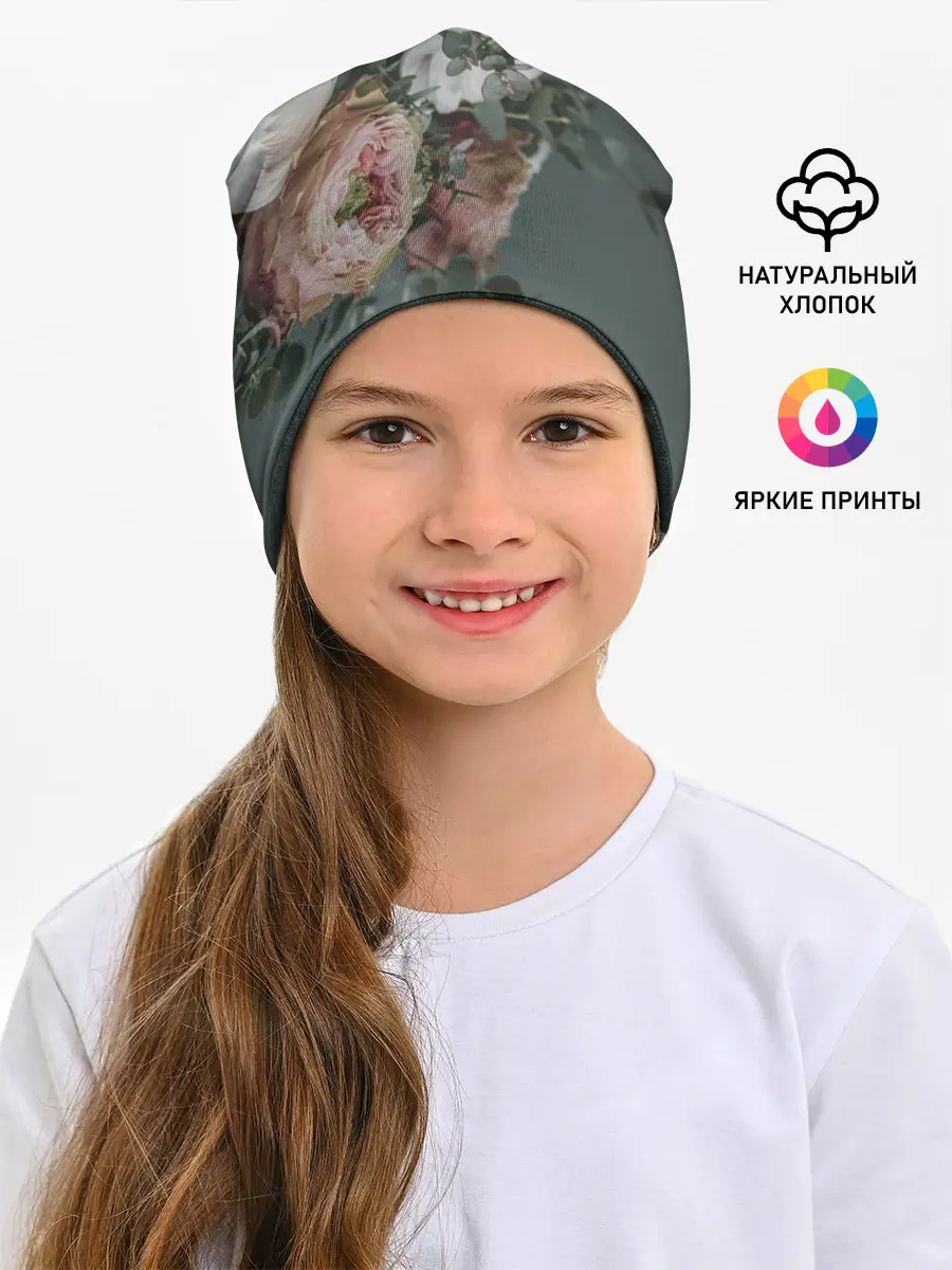 Детская шапка / Розы