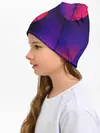 Детская шапка / Фиолетовые Перья