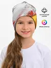 Детская шапка / рисунок краской