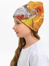 Детская шапка / рисунок краской