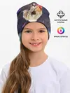 Детская шапка / Мопс на курице в космосе