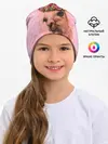 Детская шапка / лама с цветами