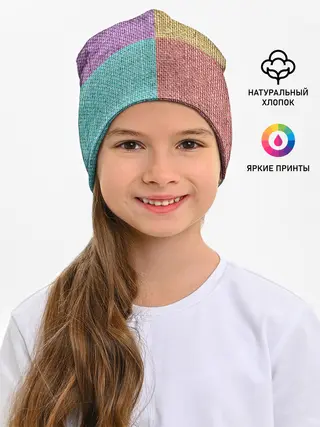 Детская шапка / Burlap Patchwork