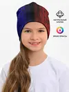 Детская шапка / Сине-Красная Текстура