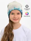 Детская шапка / Японский Стиль Волны и Солнце