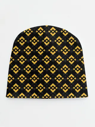 Детская шапка / ЭМБЛЕМА БИНАНС ПАТТЕРН BINANCE