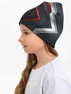 Детская шапка / luxury Black 3D СОТЫ