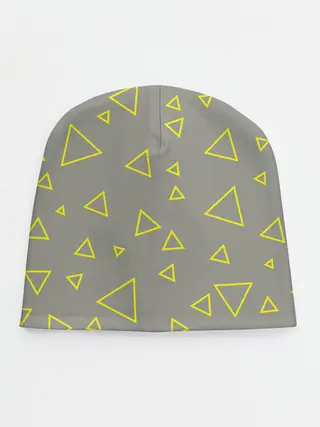 Детская шапка / Желтый и серый | Yellow & gray