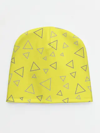 Детская шапка / Желтый и серый | Yellow & gray