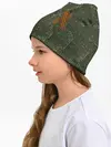 Детская шапка / ПОБЕДНЫЙ КАМУФЛЯЖ С ЛЕНТОЙ