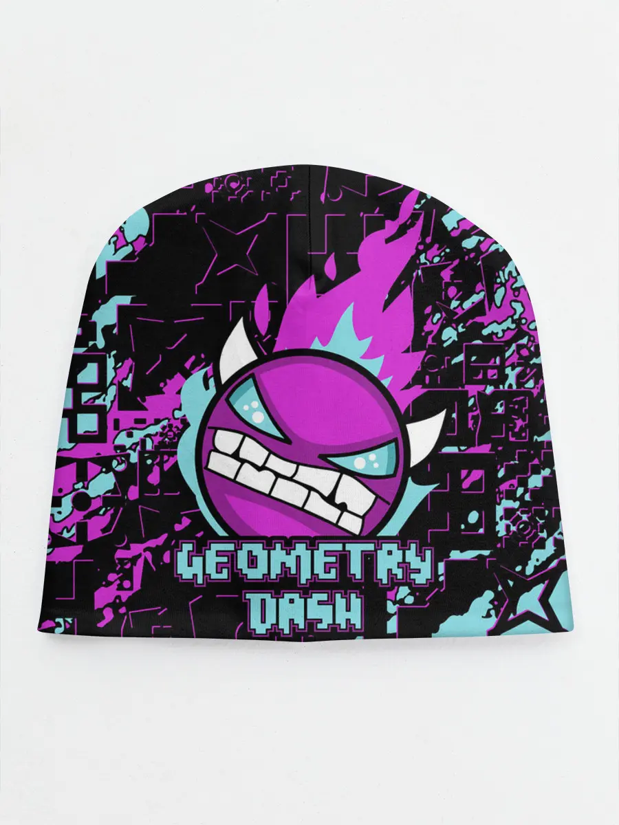 Детская шапка / Geometry Dash