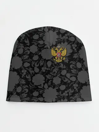 Детская шапка / Герб России Хохлома