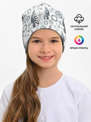 Детская шапка / Морской узор Nautical Pattern