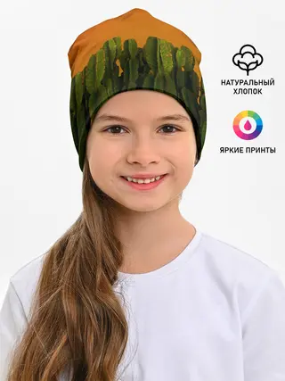 Детская шапка / Кактусы на закате