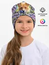 Детская шапка / Лиса среди цветов