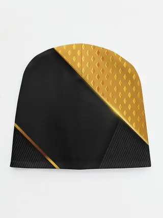 Детская шапка / 3D BLACK & GOLD