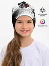 Детская шапка / Чёрный клевер с иероглифами