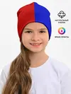 Детская шапка / Красно-синий