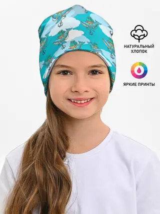 Детская шапка / Киты и корабль