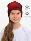 Детская шапка / 3D red Абстрактные линии