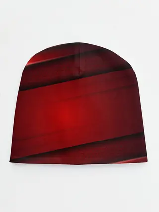 Детская шапка / 3D red Абстрактные линии
