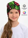 Детская шапка / ХОХЛОМА ЛИСТЬЯ И ЯГОДЫ