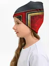 Детская шапка / Black & Red 3D