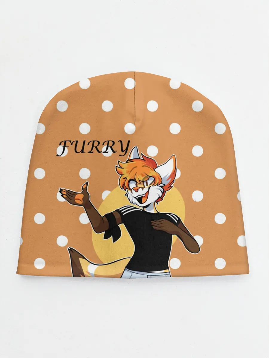 Детская шапка / Furry fox guy