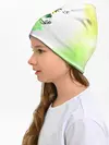 Детская шапка / Чёрный клевер Юно кислотный