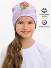 Детская шапка / Леденец графический фон