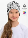 Детская шапка / Собаки черно-белое