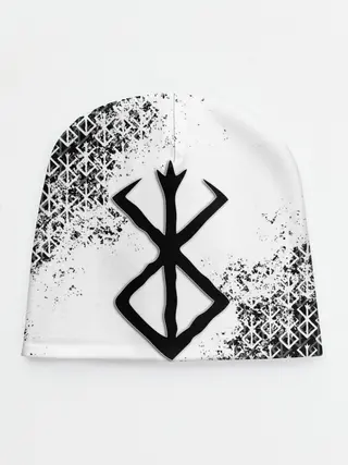 Детская шапка / БЕРСЕРК logo ч/б