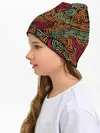 Детская шапка / абстрактный узор линии